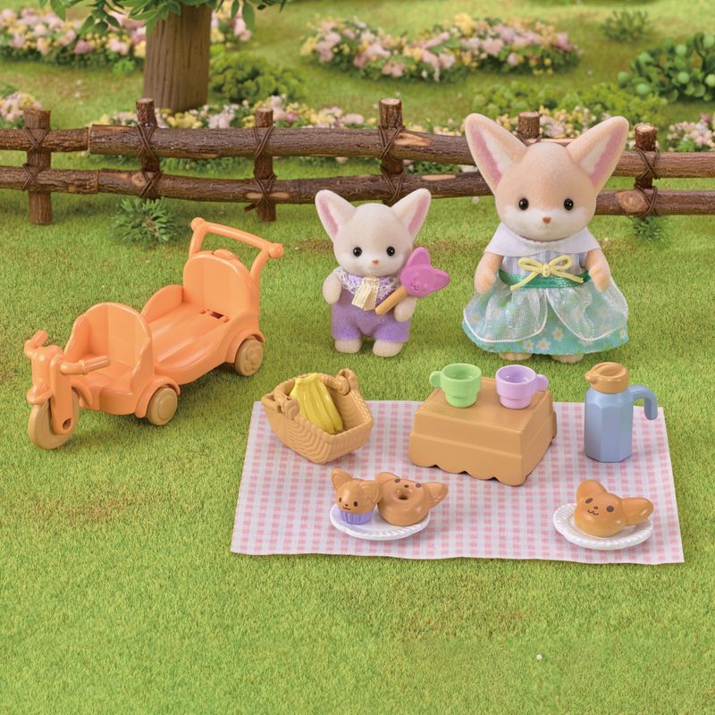 Sylvanian-Families---Conjunto-Piquenique-Ensolarado---Irma-e-Bebe-Raposa---Epoch-2