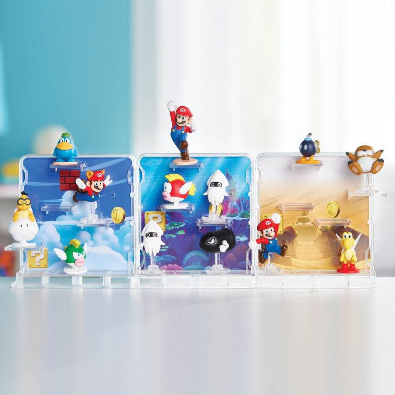 Conjunto De Mini Figuras - Super Mario - Jogo Do Equilíbrio