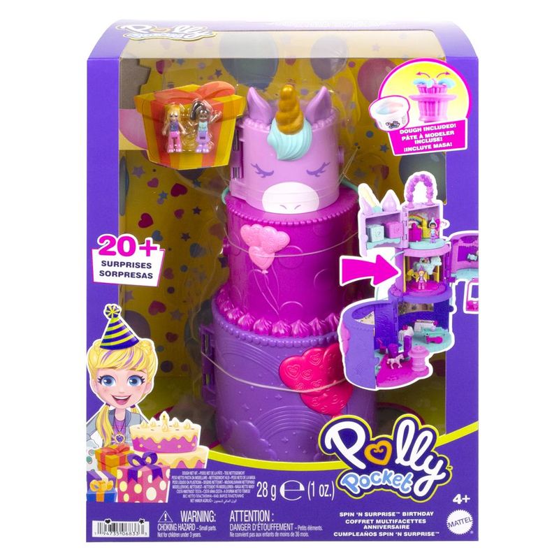 Playset-com-Mini-Bonecas---Polly-Pocket---Mundo-de-Surpresa-Bolo---Com-20-Surpresas---Mattel-1