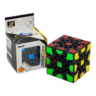 Cubo Mágico Profissional 3x3x3 Jiehui Gear Engrenagem Adesiv