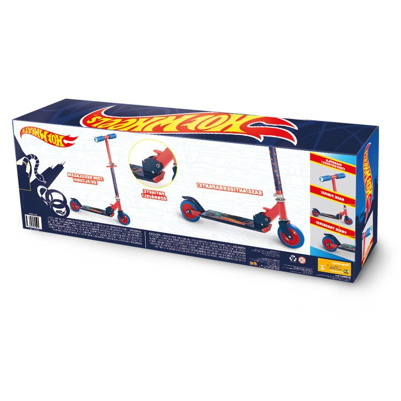 Patinete-Hot-Wheels---2-Rodas---Vermelho-e-Azul---Fun-2