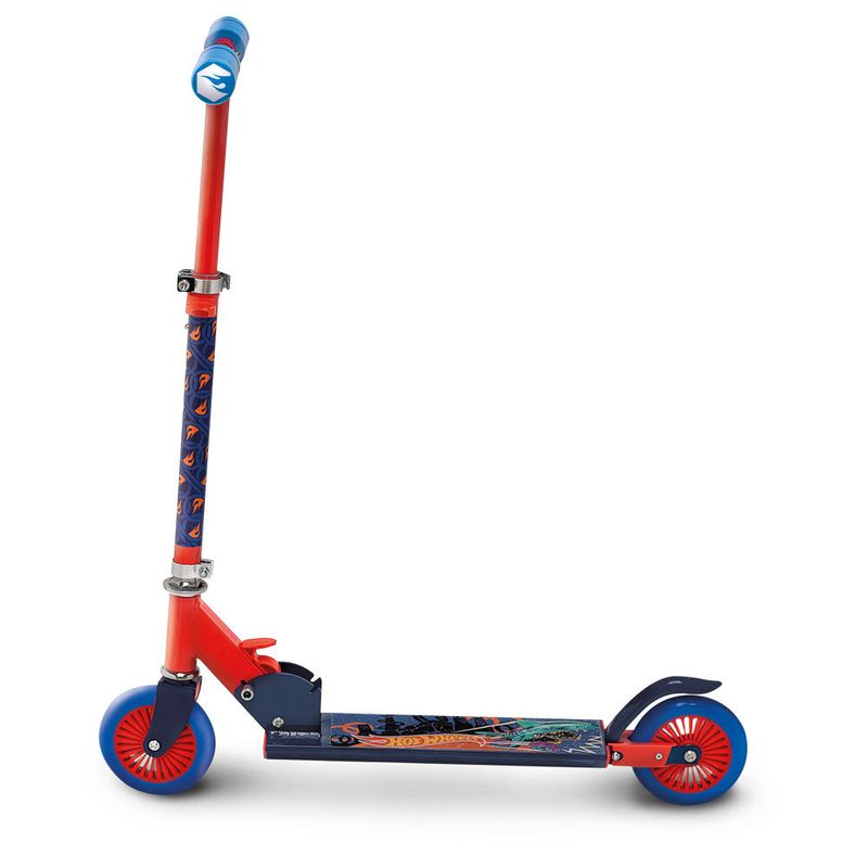 Patinete-Hot-Wheels---2-Rodas---Vermelho-e-Azul---Fun-3