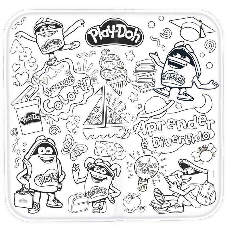 -Conjunto-de-Artes---Play-Doh---Tapete-para-Colorir-com-Giz-Cera---Fun-4