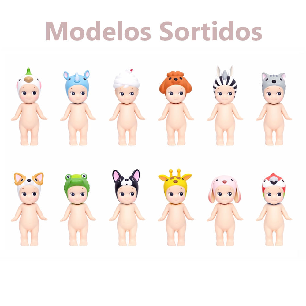 Kit 3 Sonny Angel Serie Animal 3 - Ri Happy