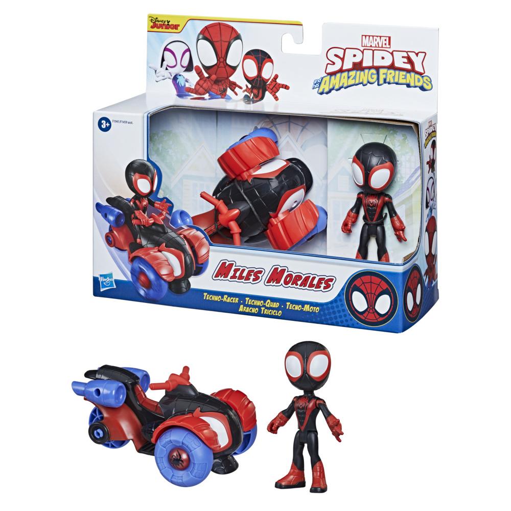 Mini Boneco e Veículo - Marvel - Spidey e Seus Amigos - Spidey e Carro  Aranha - Hasbro