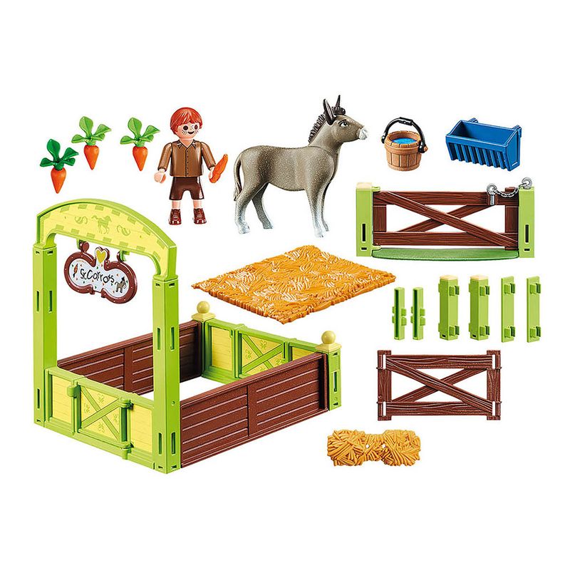 Playmobil---Conjunto-de-Boneco-e-Cenarios---Snips-e-Senor-Carrots-Com-Estabulo---Sunny-0