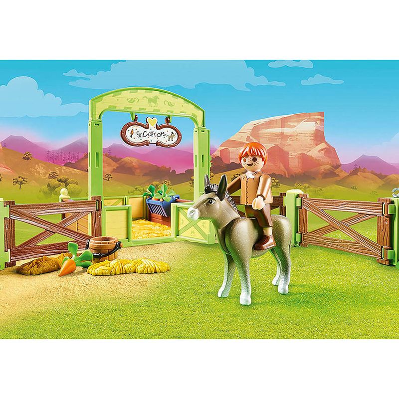 Playmobil---Conjunto-de-Boneco-e-Cenarios---Snips-e-Senor-Carrots-Com-Estabulo---Sunny-2