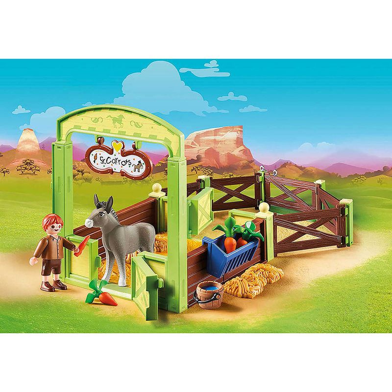 Playmobil---Conjunto-de-Boneco-e-Cenarios---Snips-e-Senor-Carrots-Com-Estabulo---Sunny-3