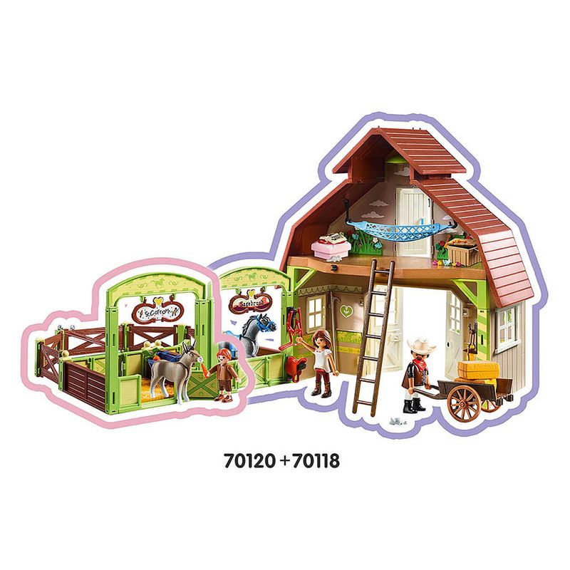 Playmobil---Conjunto-de-Boneco-e-Cenarios---Snips-e-Senor-Carrots-Com-Estabulo---Sunny-4