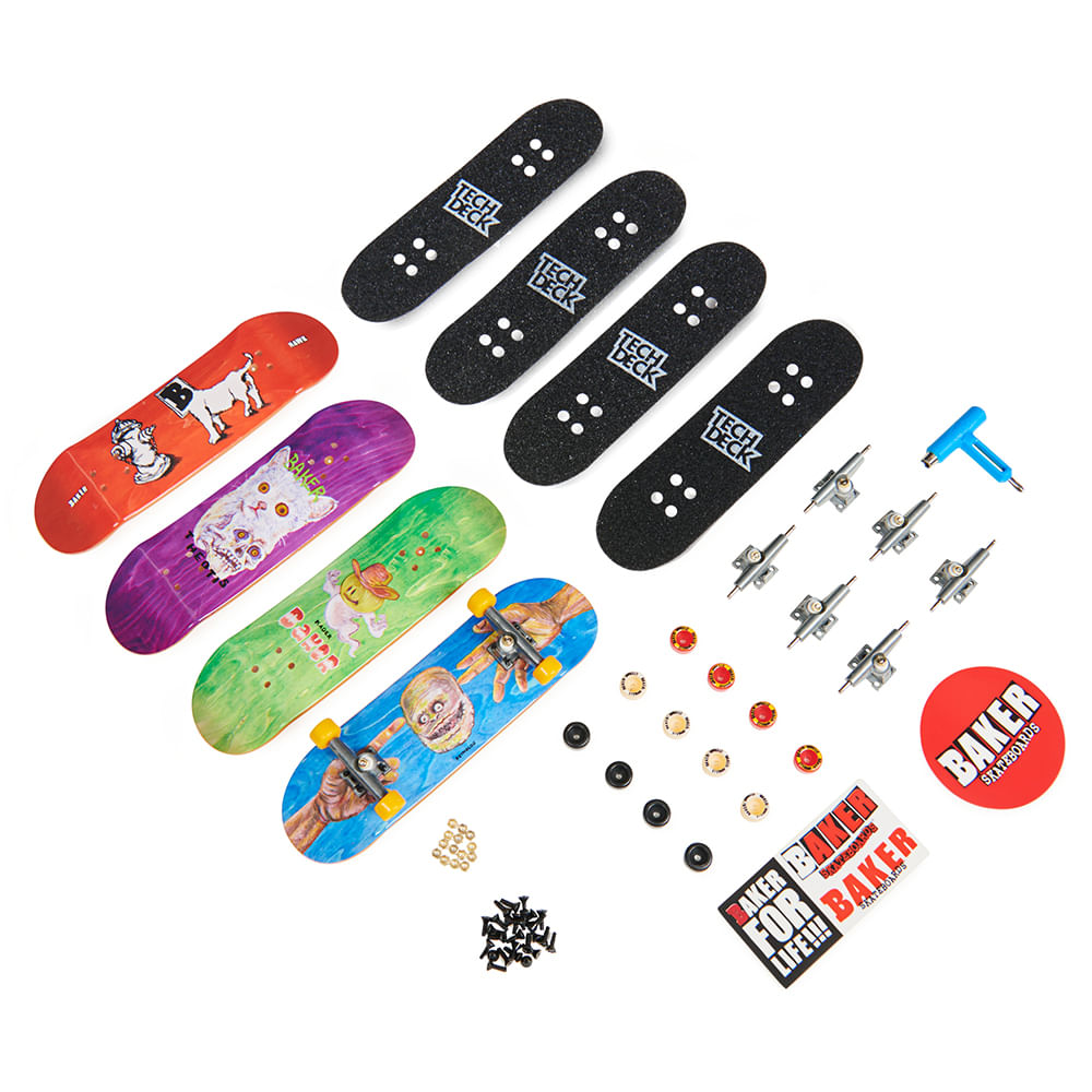 Kit Skate De Dedo Tech Deck Krooked - Colorido