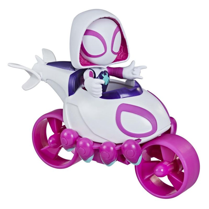 Mini-Boneco-e-Veiculo---Marvel---Spidey-e-Seus-Amigos---Ghost-Spider-e-Moto-Coptero---Hasbro-2