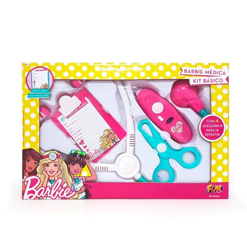 Barbie Kit Médica com Prontuário - Fun Divirta-Se