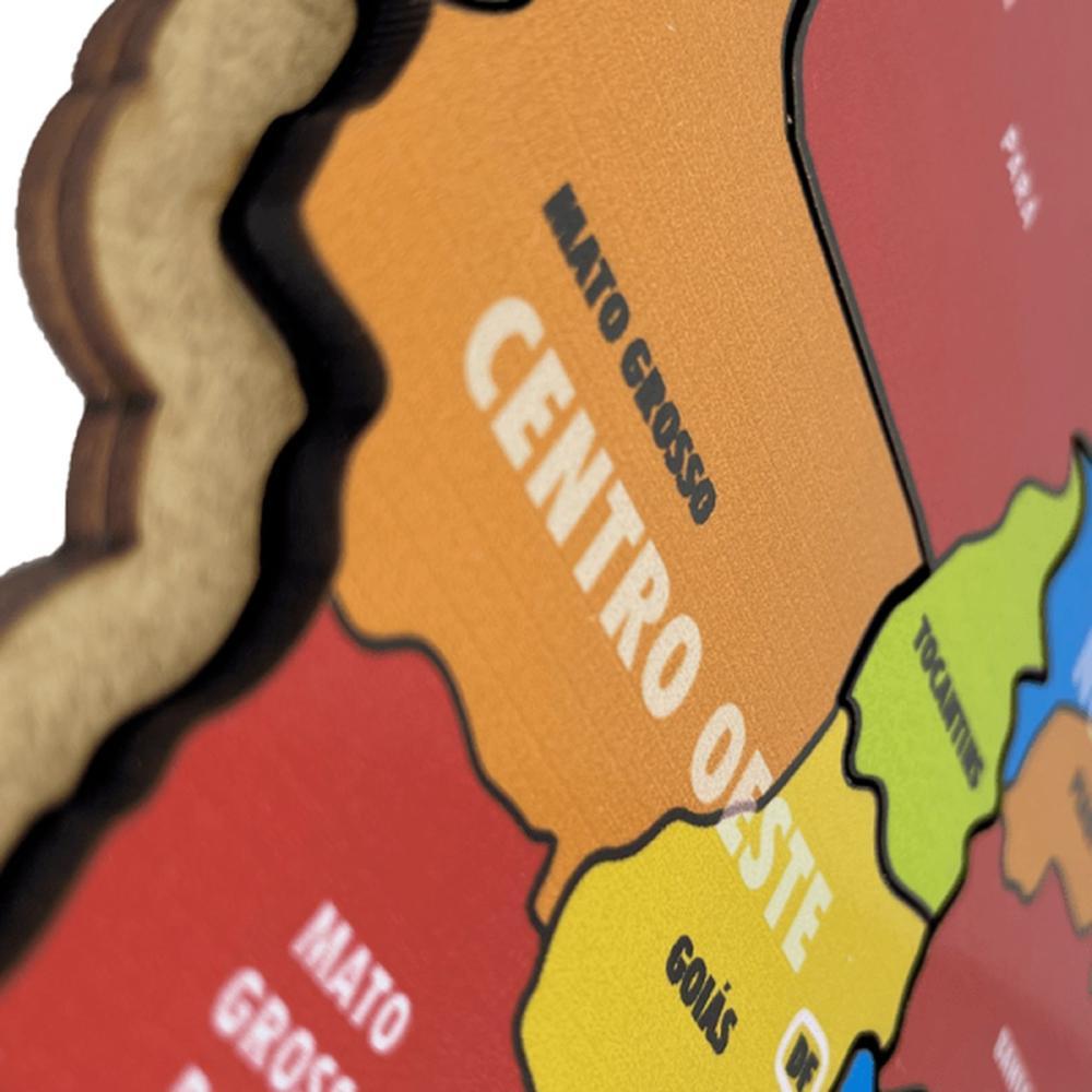 Quebra-Cabeça Mapa do Brasil, Maninho Brinquedos