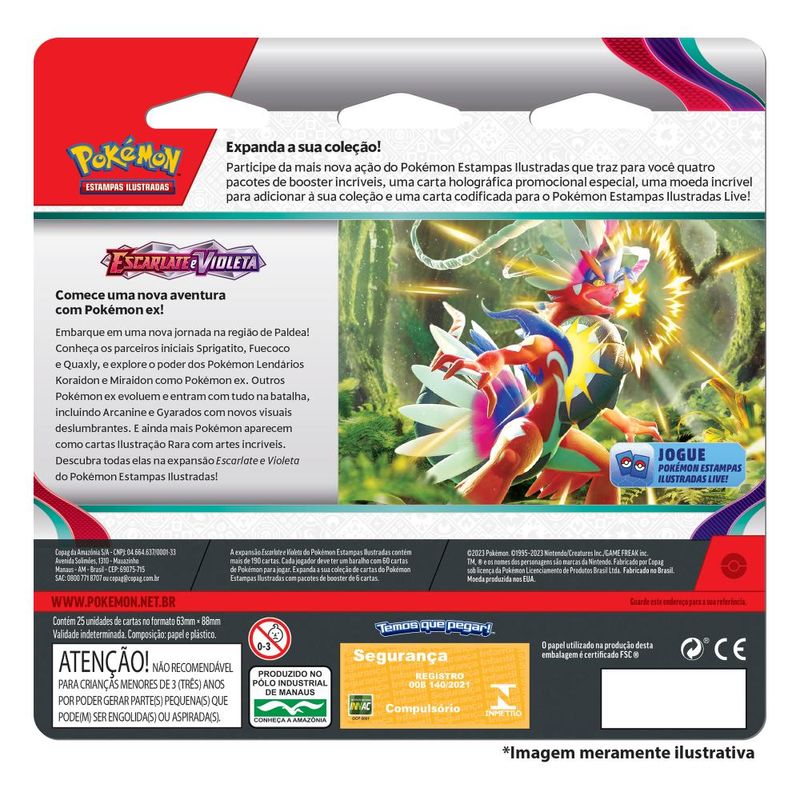 Jogo de Cartas Pokémon Box Regieleki - Copag - Ri Happy