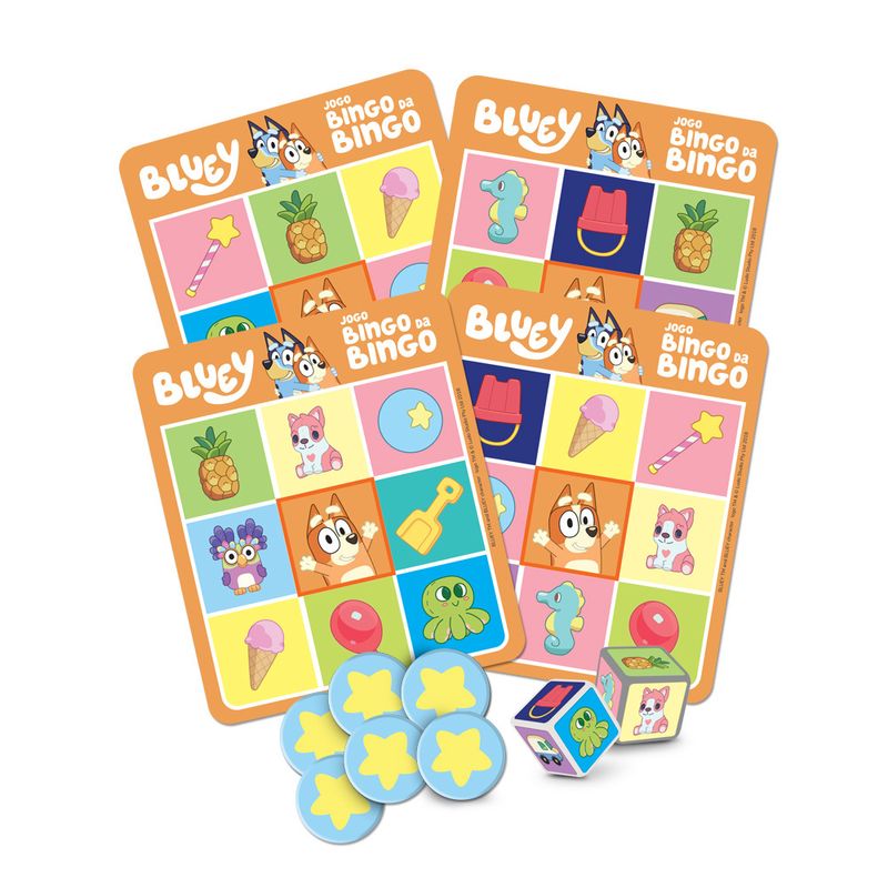 Jogo De Cartas Bluey Bingo Da Bingo Elka