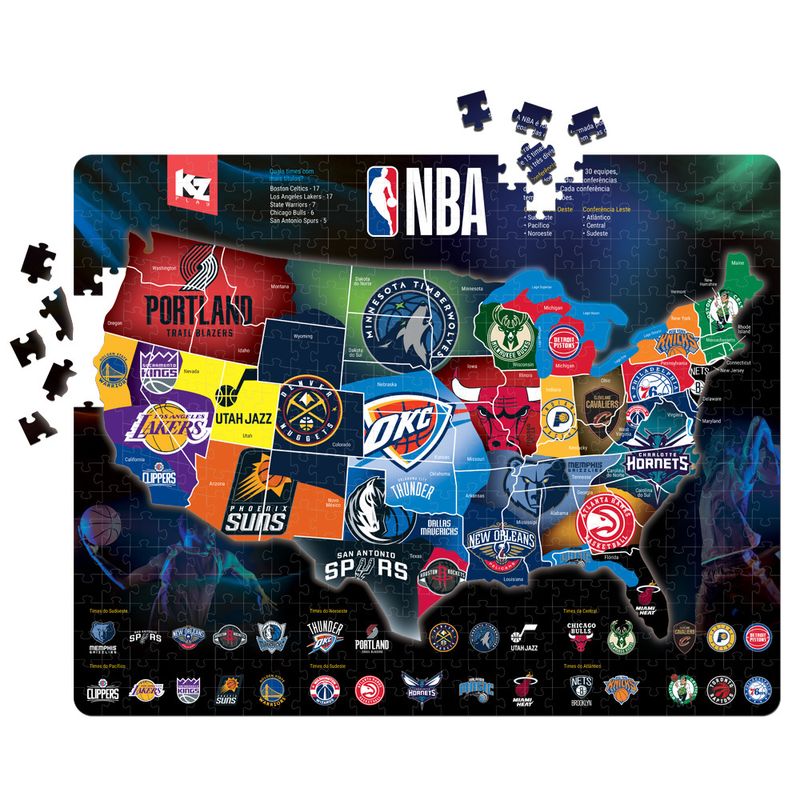 ELKA - QUEBRA CABEÇA PUZZLE PLAY NBA 500 PEÇAS