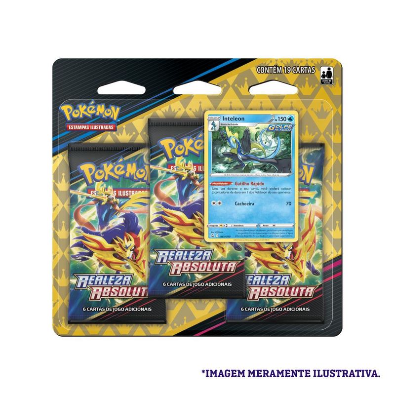 Cards-Pokemon---Blister-Triplo---EE-125---Inteleon---Copag-0