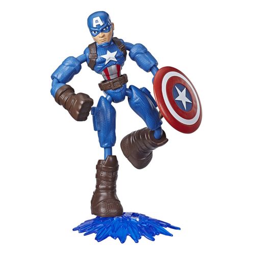 Figura Articulada - Bend And Flex - Disney- Marvel - Vingadores - Capitão América - Hasbro