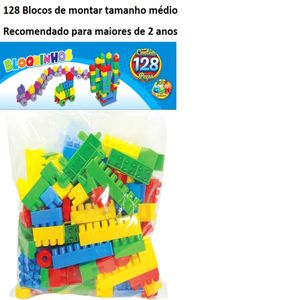 Brinquedo Blocos De Montar Infantil Educativo 1000 Peças