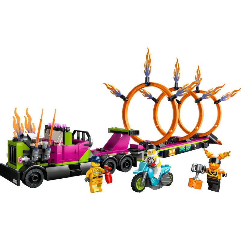 LEGO-City---Caminhao-de-Acrobacias-e-Desafio-do-Anel-de-Fogo---60357-1