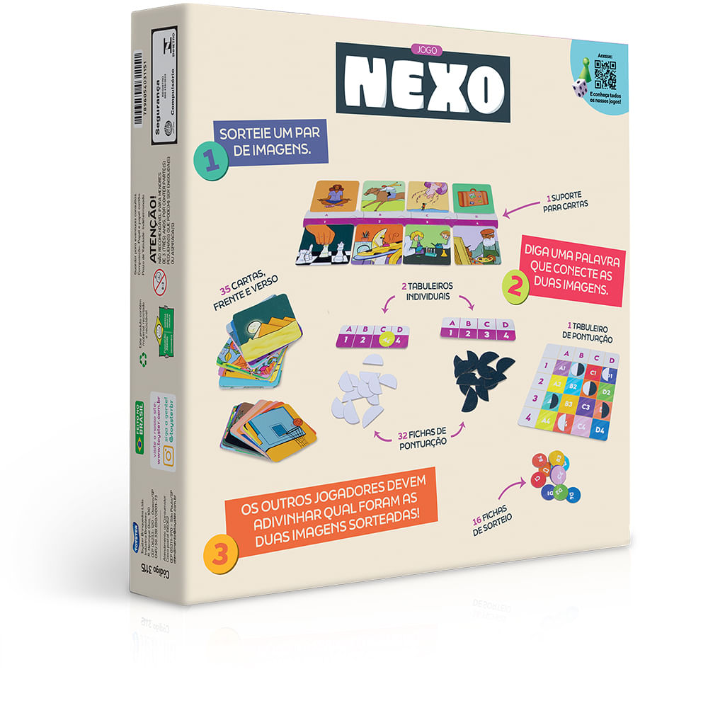 Jogo de Cartas - Nexo - Game Office - Toyster