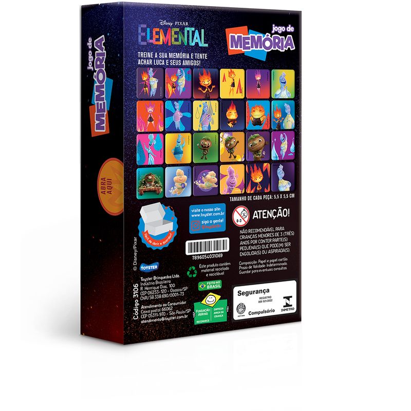 Jogo-De-Memoria---Disney---Pixar---Elemental---24-Pares---Toyster-2