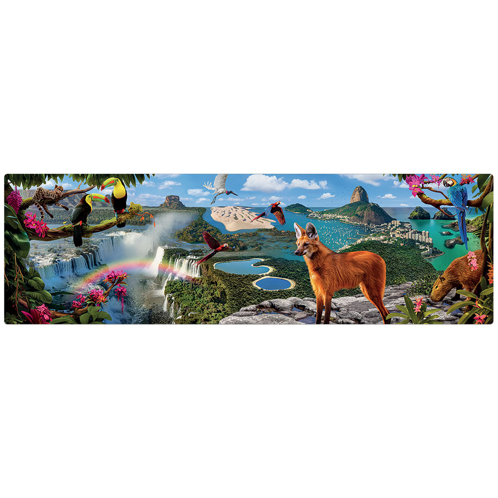 Quebra-Cabeça - Panorâmico - 1500 Peças - Natureza Brasileira - Toyster