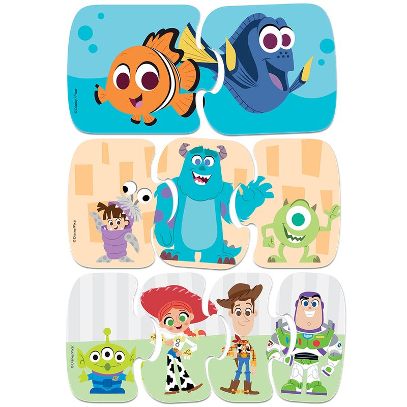 Conjunto-com-3-Quebra-Cabecas---Disney---Pixar---2-3-e-4-Pecas---Toyster-2