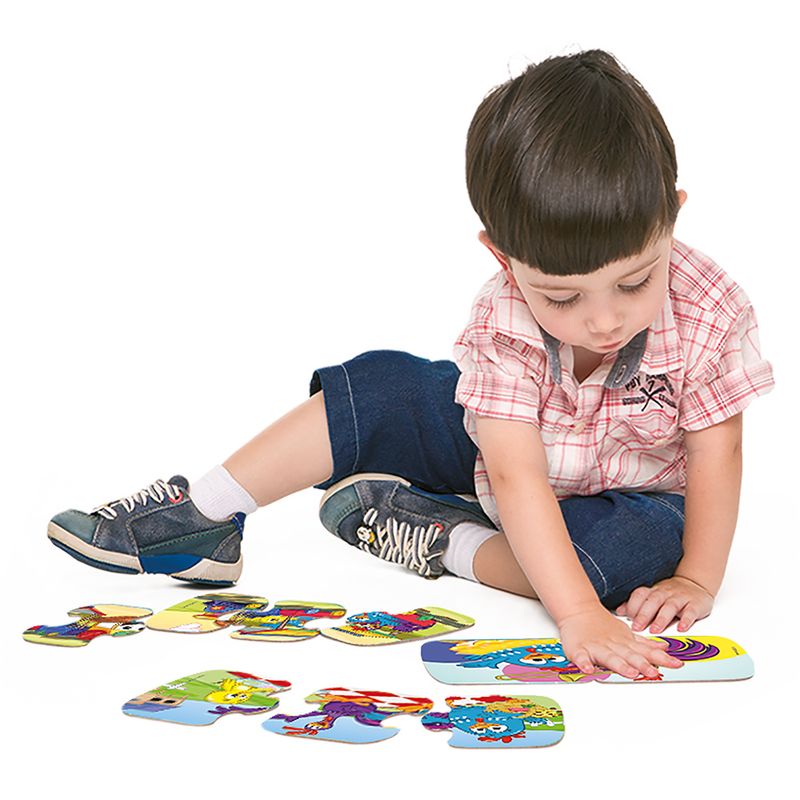 FREEGO Kids Brinquedos 3D Quebra-Cabeça Toddlers Jogos De Tabuleiro De  Correspondência Jigsaw Toys for Children , Pilar Dos Desenhos Animados  Early Educational Brain Christmas Gift