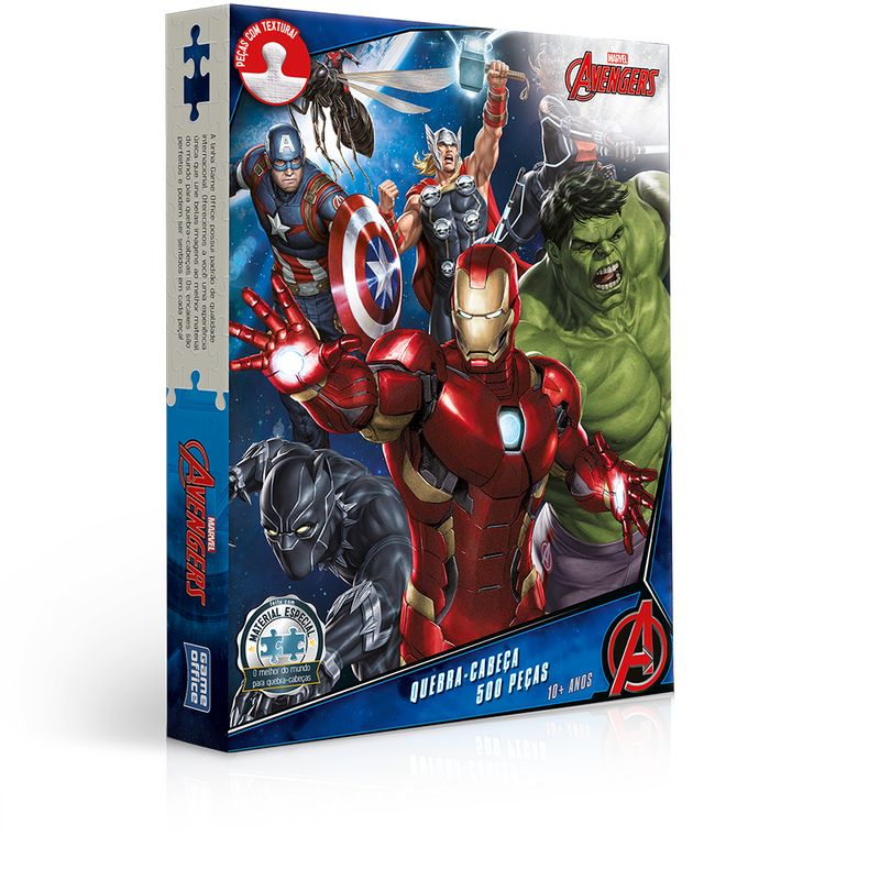 Quebra-Cabeca---Marvel---500-Pecas---Game-Office---Os-Vingadores---Toyster-0