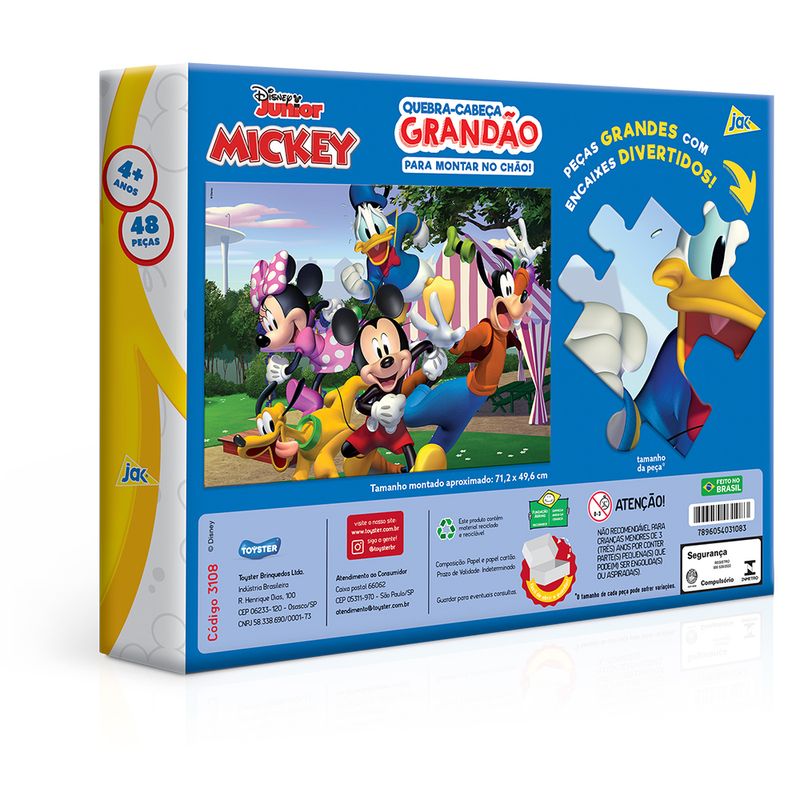 Quebra-Cabeca---Disney-Junior---Mickey---48-Pecas---Toyster-1