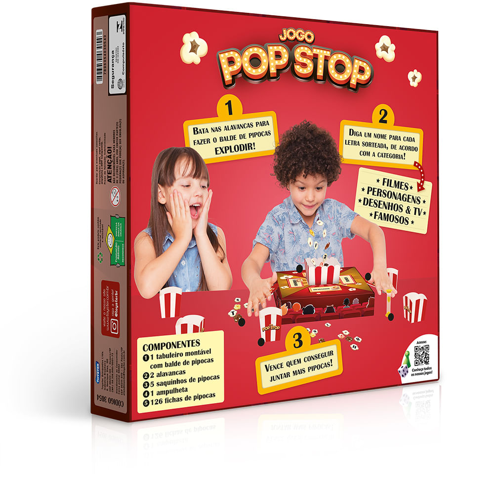 Jogo - Pop Stop! - 2 a 5 jogadores - Toyster