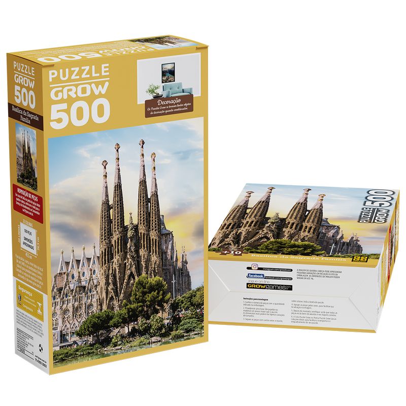 Quebra Cabeça 500pcs Noite de Luz Família Sagrada Natal Grow em Promoção na  Americanas