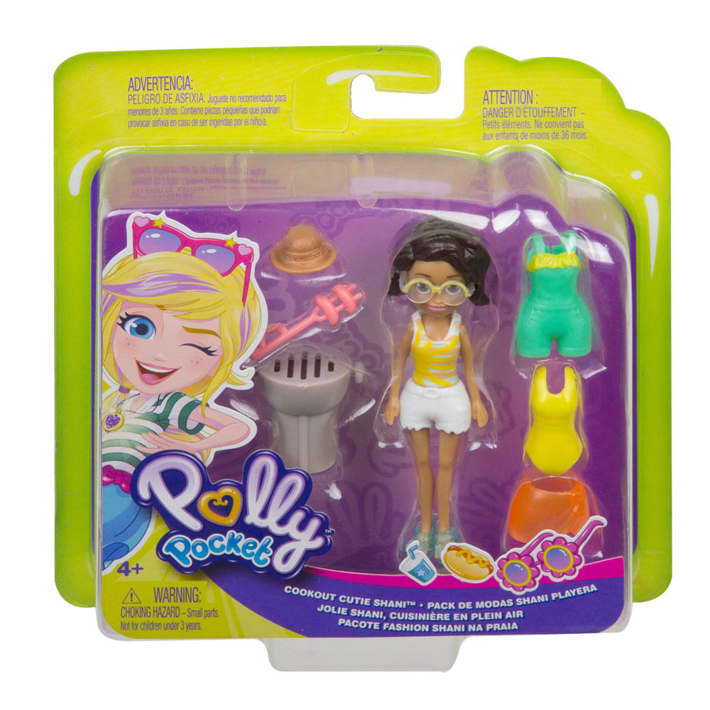 Conjunto Boneca E Acessórios - Polly Pocket - Armário Fashion