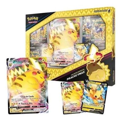 Box Pokémon - Realeza Absoluta - Pikachu Vmax - Copag - Ri Happy