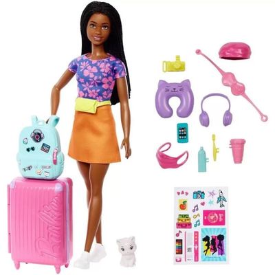 Boneca Barbie Brooklyn Conjunto Viagem Mattel HGX55 - Ri Happy