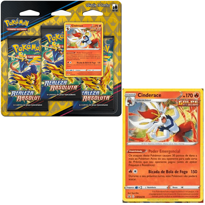 Box Pokémon - Realeza Absoluta - Pikachu Vmax - Copag - Ri Happy