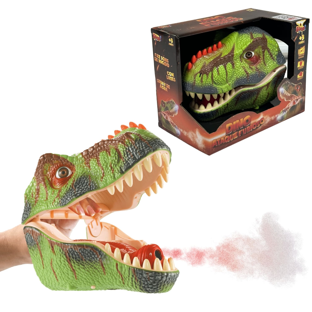 Dinossauro De Brinquedo Ataca Jogo De Resgatar Os Ovos Do Dino Nao Acorde O  T-Rex Dino Furioso Com Sons E Roleta Divertida - Zoop Toys