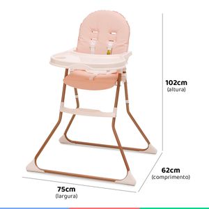 Cadeira Alta De Bebê Para Alimentação Refeição Até 23 Kg Nick Real  Galzerano - Baby&Kids