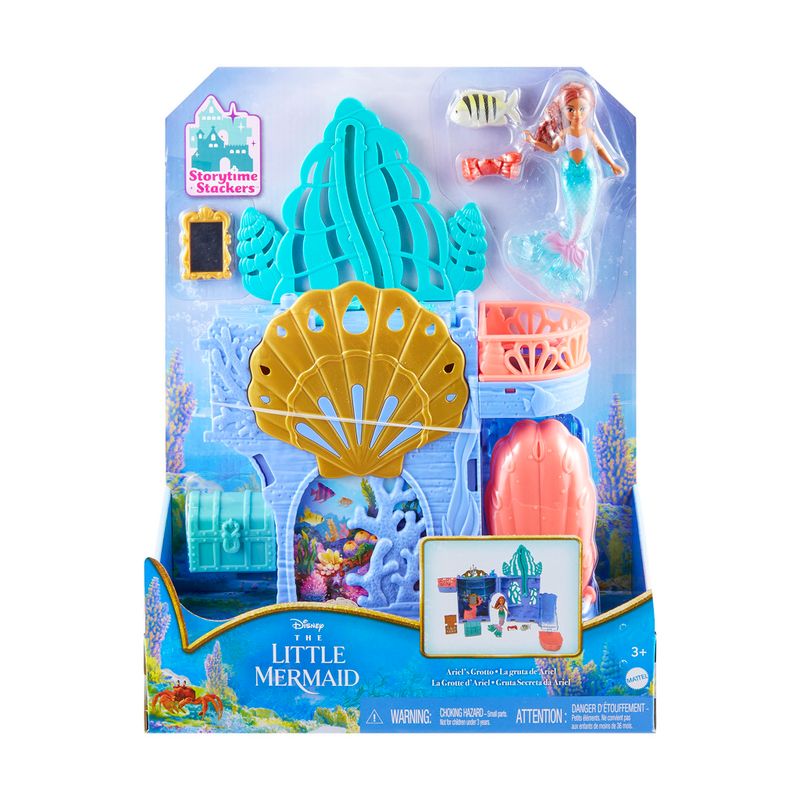 Playset-com-Mini-Figura-e-Acessorios---Disney---A-Pequena-Sereia---Gruta-Secreta-da-Ariel---Mattel-1