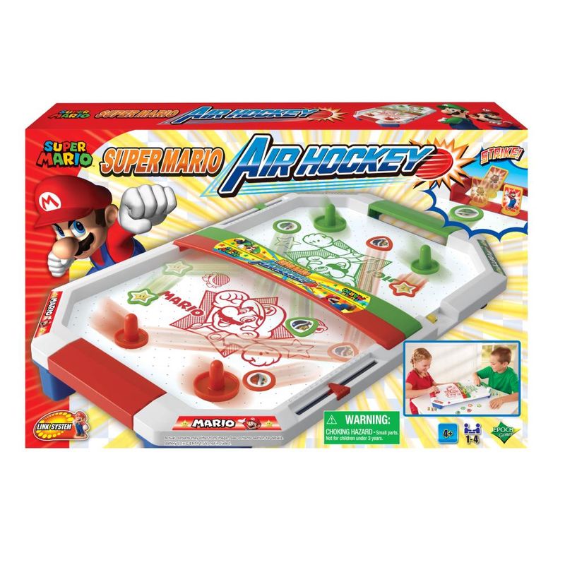 Jogo-de-Tabuleiro-Classico---Air-Hockey---Super-Mario---Mario---Ate-02-Jogadores---Epoch-1