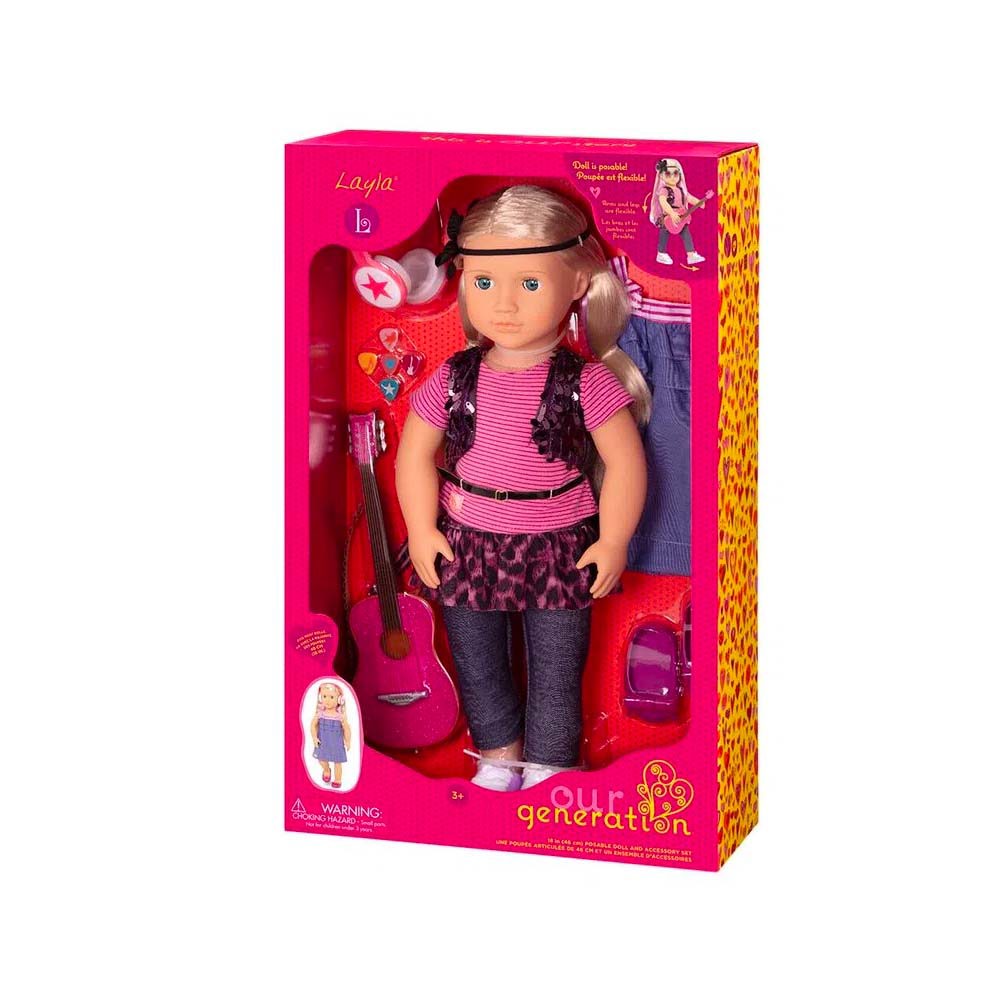 Confira Boneca Our Generation Rock Star Candide Rihappy Ri Happy  Brinquedos Quanto mais Brincadeira, Melhor!