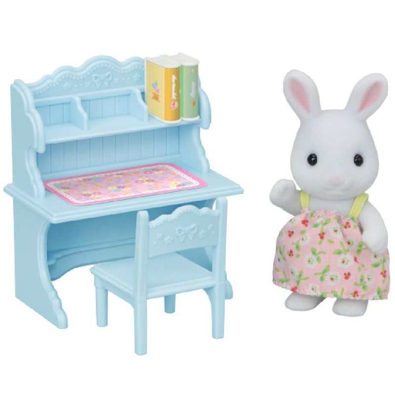 Conjunto-Escrivaninha-Figura-e-Acessorios---Sylvanian-Families---Menina-Coelho---Epoch-0