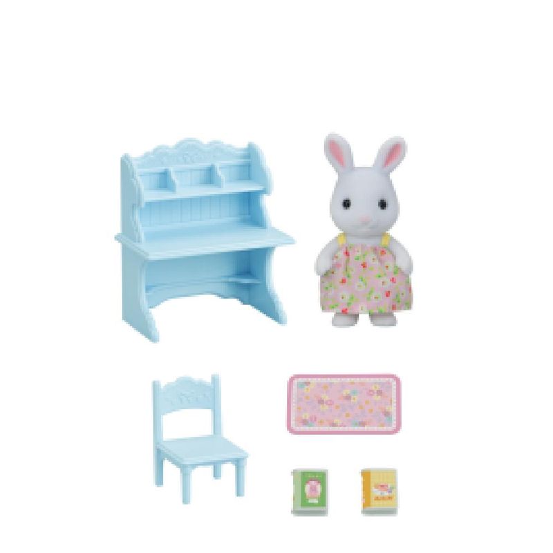 Conjunto-Escrivaninha-Figura-e-Acessorios---Sylvanian-Families---Menina-Coelho---Epoch-3