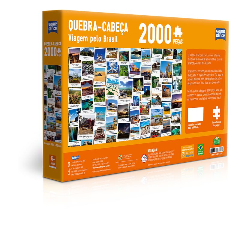 Quebra-Cabeca---Game-Office---Viagem-Pelo-Brasil---2000-Pecas---1000-X-621-cm---Toyster-2