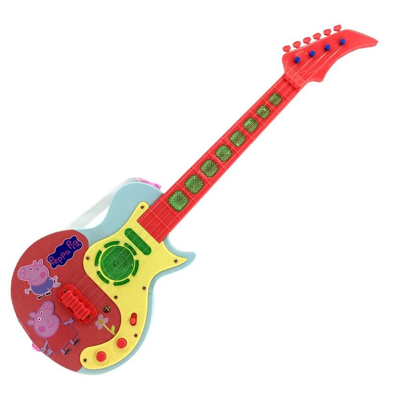 Guitarra---Peppa-Pig---Jovem-Guitarrista---Emite-Sons-E-Luzes---Candide---Vermelho-0