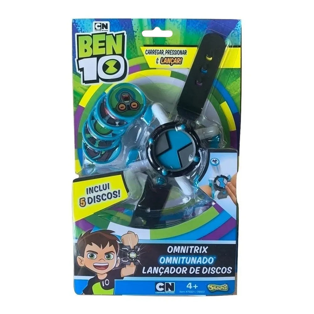 Lançador de Discos - Ben 10 - Omnitrix Omnitunado - Sunny