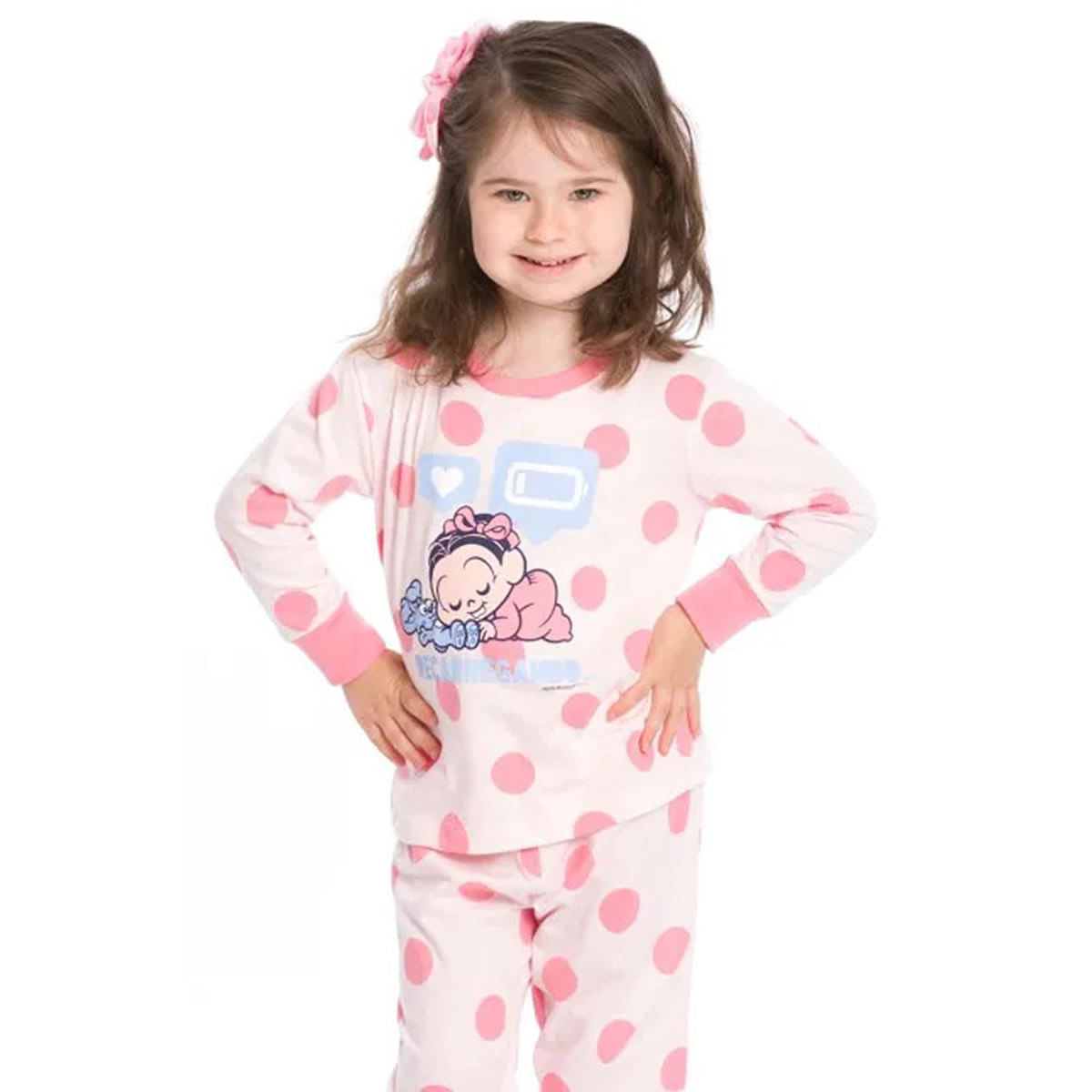 Roupa boneca Baby Alive Pijama longo menina xadrez