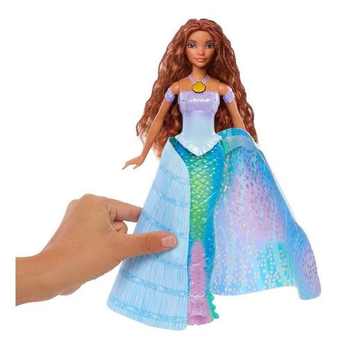 Boneca Disney A Pequena Sereia Transformação 2 Roupas Luxo