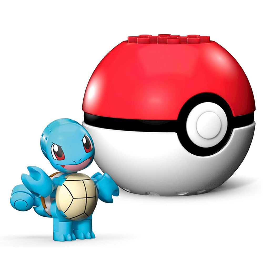 Blocos-de-Montar---Mega-Construx---Pokemon---Pokebola-com-Squirtle---Mattel